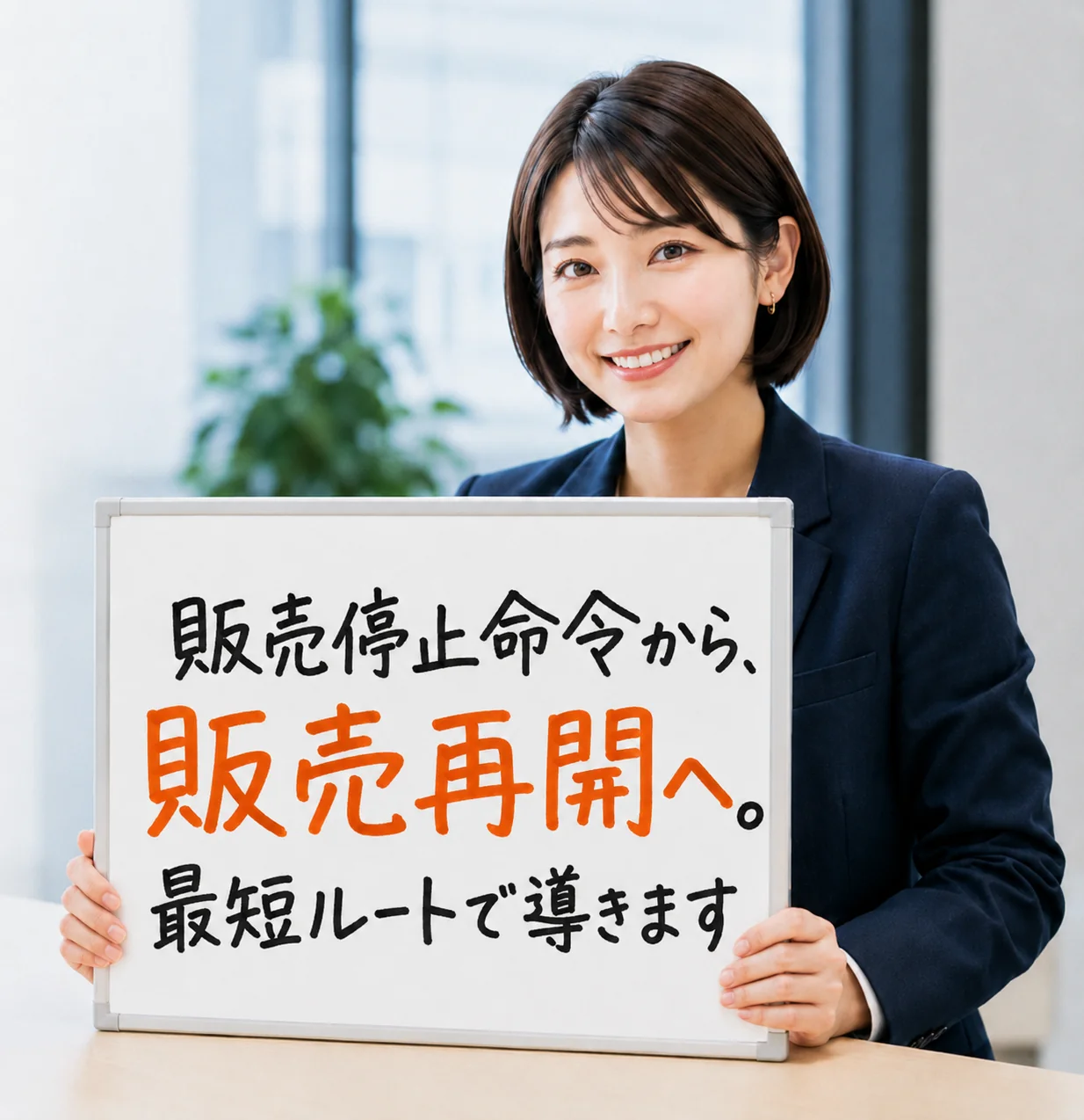 販売停止命令から販売再開へ。最短ルートで導きます