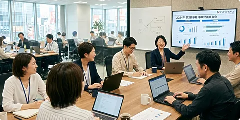 捗が見えるから、社内説明がラクになる。週1報告